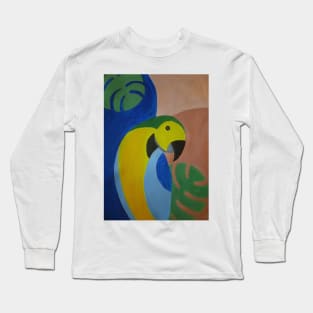 Abstract Macaw Parrot Long Sleeve T-Shirt